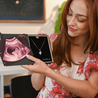 Thumbnail for (Almost Sold Out) Bump to Mom Tiny Steps Necklace - Love You This Much