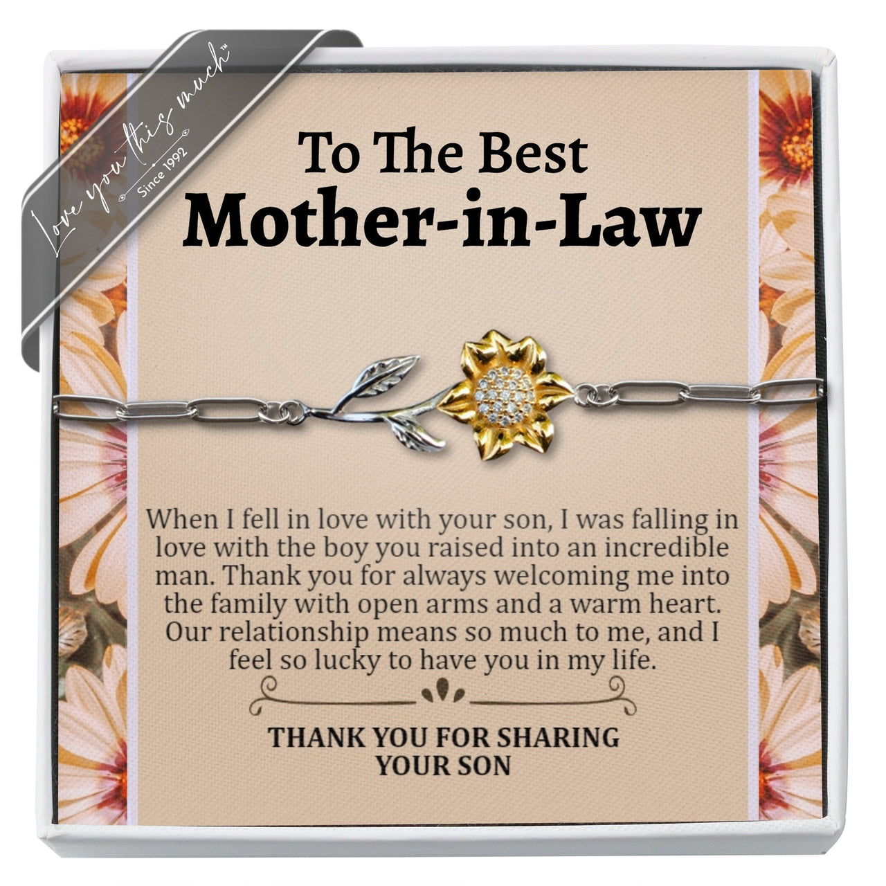 (ALMOST Sold Out) Mother In Law Enchanting Sunflower - Love You This Much