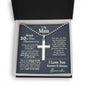 20th Year Anniversary Ball Chain Cross Necklace - Love You This Much