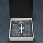 2nd Year Anniversary Ball Chain Cross Necklace - Love You This Much