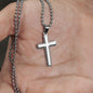 3rd Year Anniversary Ball Chain Cross Necklace - Love You This Much