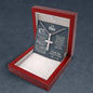 3rd Year Anniversary Ball Chain Cross Necklace - Love You This Much