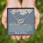 Best Friend 30th Birthday Interlocking Hearts Necklace - Love You This Much