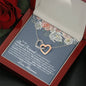 Best Friend Anniversary Interlocking Hearts Necklace - Love You This Much