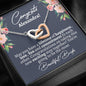 Best Friend Engagement Interlocking Hearts Necklace - Love You This Much