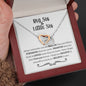 Big Sis and Lil Sis Interlocking Hearts Necklace - Love You This Much