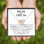 Big Sis and Lil Sis Interlocking Hearts Necklace - Love You This Much