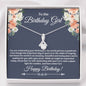 Birthday Girl during Pandemic (Blue) Alluring Beauty Necklace - Love You This Much