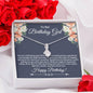 Birthday Girl during Pandemic (Blue) Alluring Beauty Necklace - Love You This Much