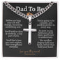 Dad to Be Cuban Cross Necklace - Love You This Much
