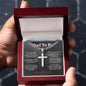 Dad to Be Cuban Cross Necklace - Love You This Much