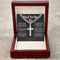 Dad to Be Cuban Cross Necklace - Love You This Much