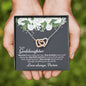 Goddaughter (From Godmother) Interlocking Hearts Necklace - Love You This Much