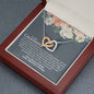 Grandma (Baby Shower) Interlocking Hearts Necklace - Love You This Much