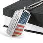 Happy 2nd Anniversary Dog Tag Necklace - Love You This Much