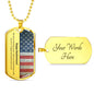 Happy 2nd Anniversary Dog Tag Necklace - Love You This Much