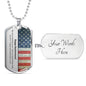 Happy 2nd Anniversary Dog Tag Necklace - Love You This Much