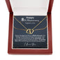 Happy 8th Anniversary Everlasting Love Necklace - Love You This Much