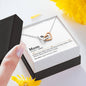 Mom Definition Interlocking Hearts Necklace - Love You This Much