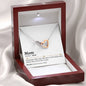 Mom Definition Interlocking Hearts Necklace - Love You This Much