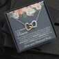 Niece (From Aunt and Uncle) Interlocking Hearts Necklace - Love You This Much