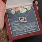 Niece (From Aunt and Uncle) Interlocking Hearts Necklace - Love You This Much