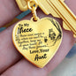 Niece (Love Aunt) Heart Keychain - Love You This Much