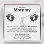 Our Mommy (Tummy) Twins Alluring Beauty Necklace - Love You This Much