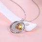 Personalized Granddaughter Moon & Back Necklace - Love You This Much