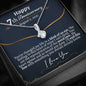Personalized Happy 7th Anniversary Alluring Beauty Necklace - Love You This Much