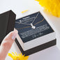 Personalized Happy 7th Anniversary Alluring Beauty Necklace - Love You This Much