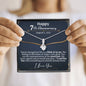 Personalized Happy 7th Anniversary Alluring Beauty Necklace - Love You This Much
