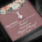 Personalized Will You Be My Maid Of Honor Alluring Beauty Necklace - Love You This Much
