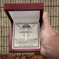 Son Wedding (From Parents) Cross Cuban Necklace - Love You This Much