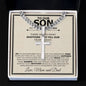 Son Wedding (From Parents) Cross Cuban Necklace - Love You This Much