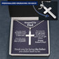 Stepped Up Dad Ball Chain Cross Necklace - Love You This Much