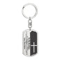 To My Brother Dog Tag Keychain - Love You This Much