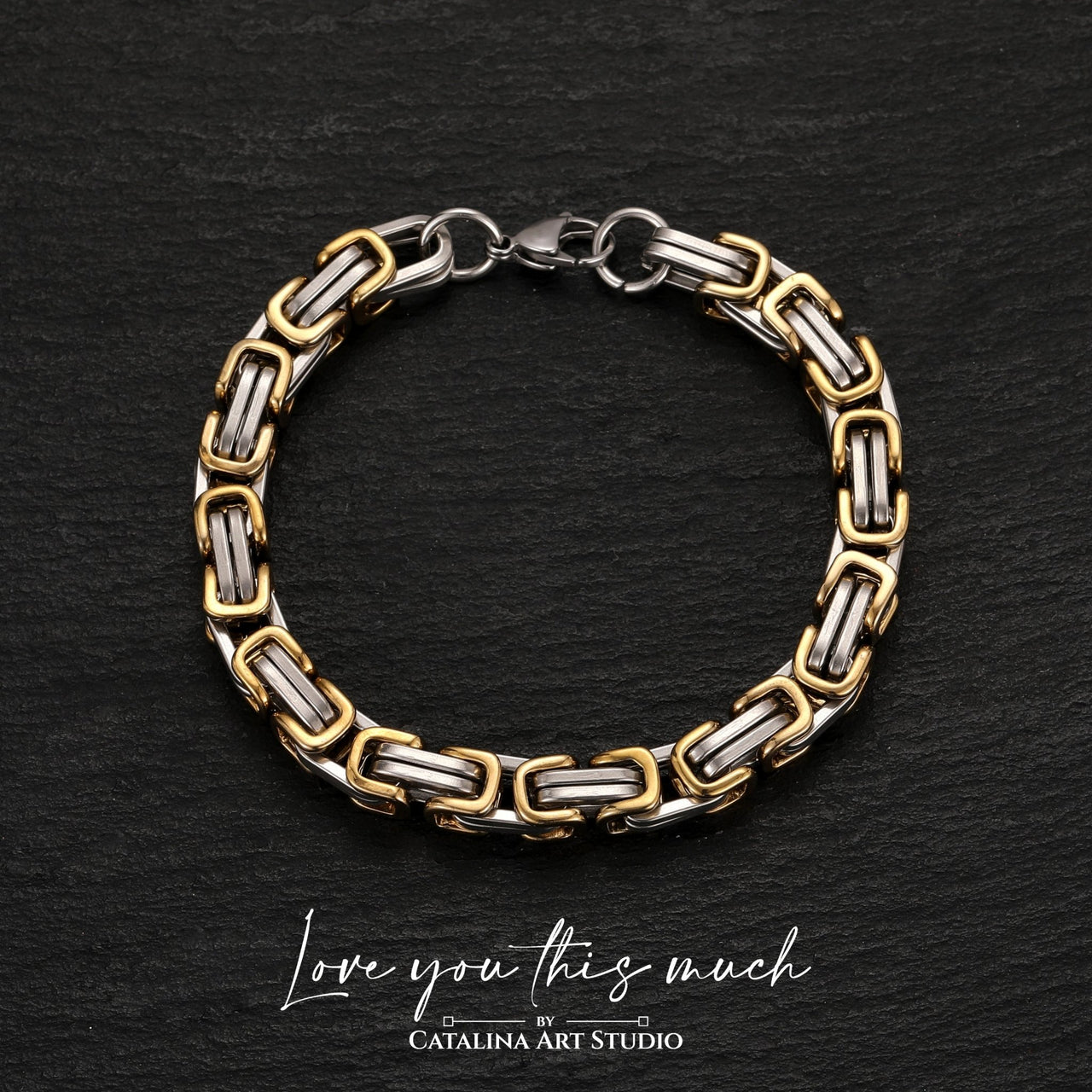 316L Steel Twist Bracelet - Love You This Much