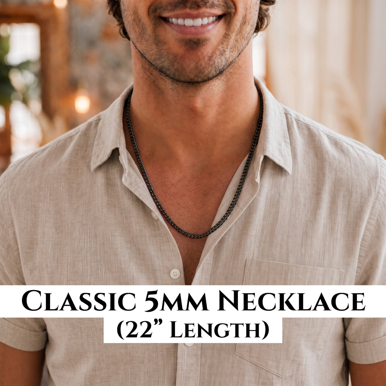 Son Love Mom Wedding - Class 5mm Necklace