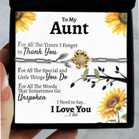 Thumbnail for (ALMOST Sold Out) Aunt Thank you Enchanted Sunflower - Love You This Much