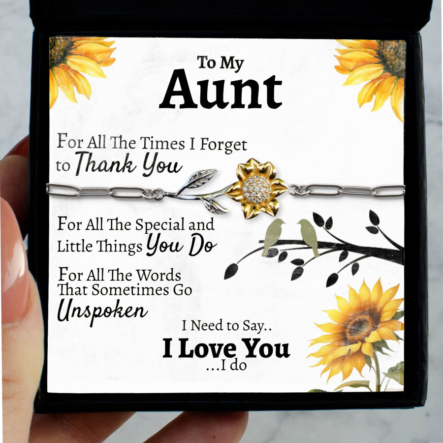 (ALMOST Sold Out) Aunt Thank you Enchanted Sunflower - Love You This Much