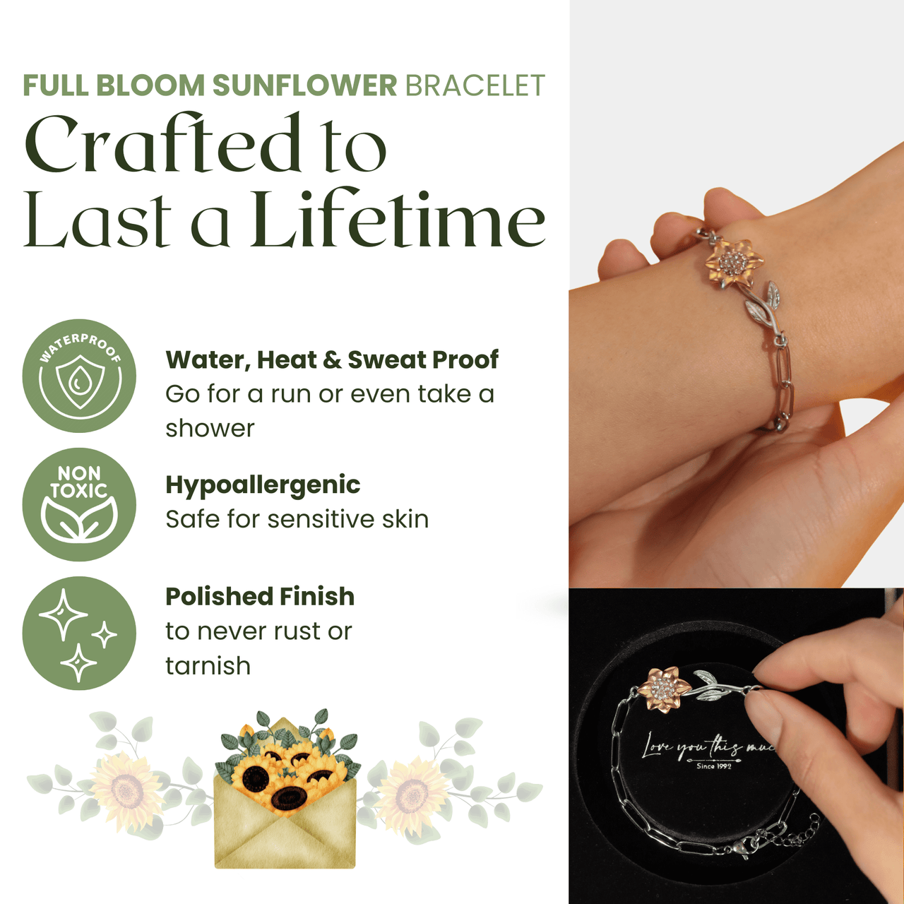 (ALMOST Sold Out) Bump to Mommy Enchanted Sunflower - Mother's Day Edition - Love You This Much