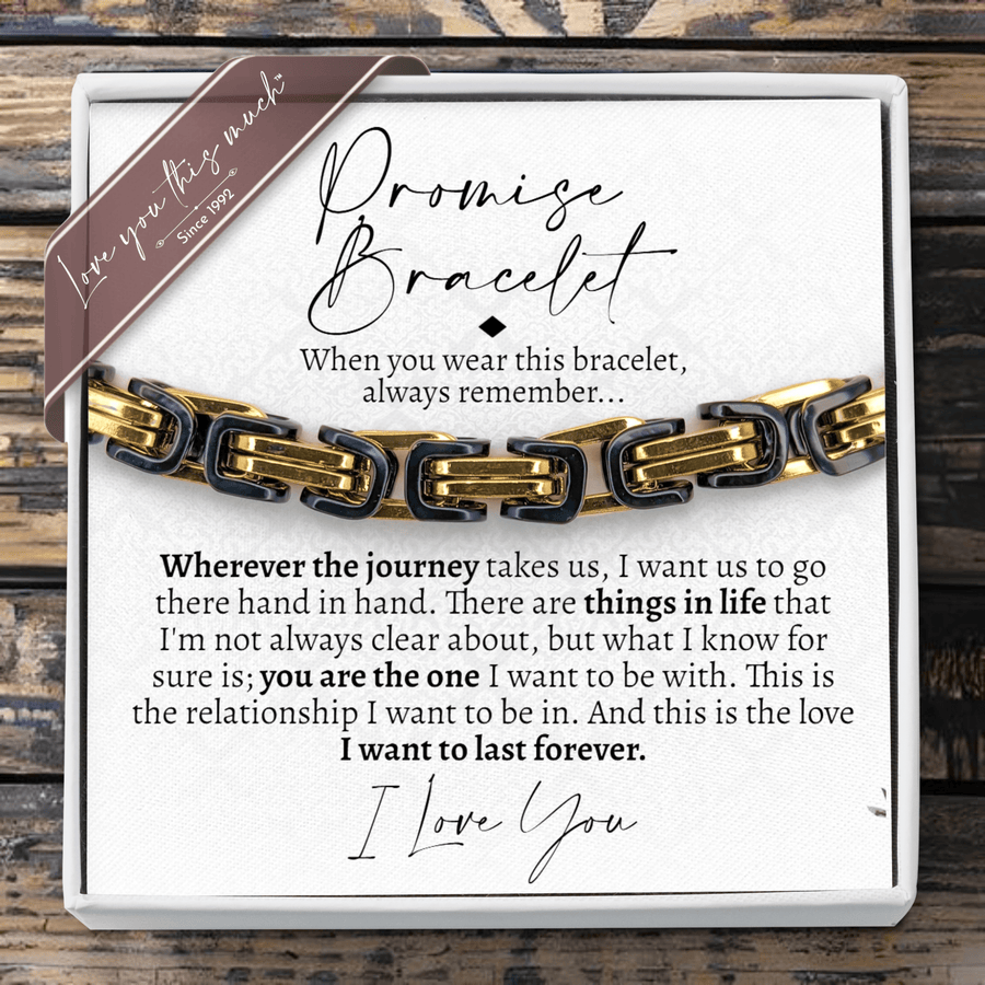 (Almost Sold Out) Classic Promise Bracelet - 5mm Surgical Steel - Love You This Much