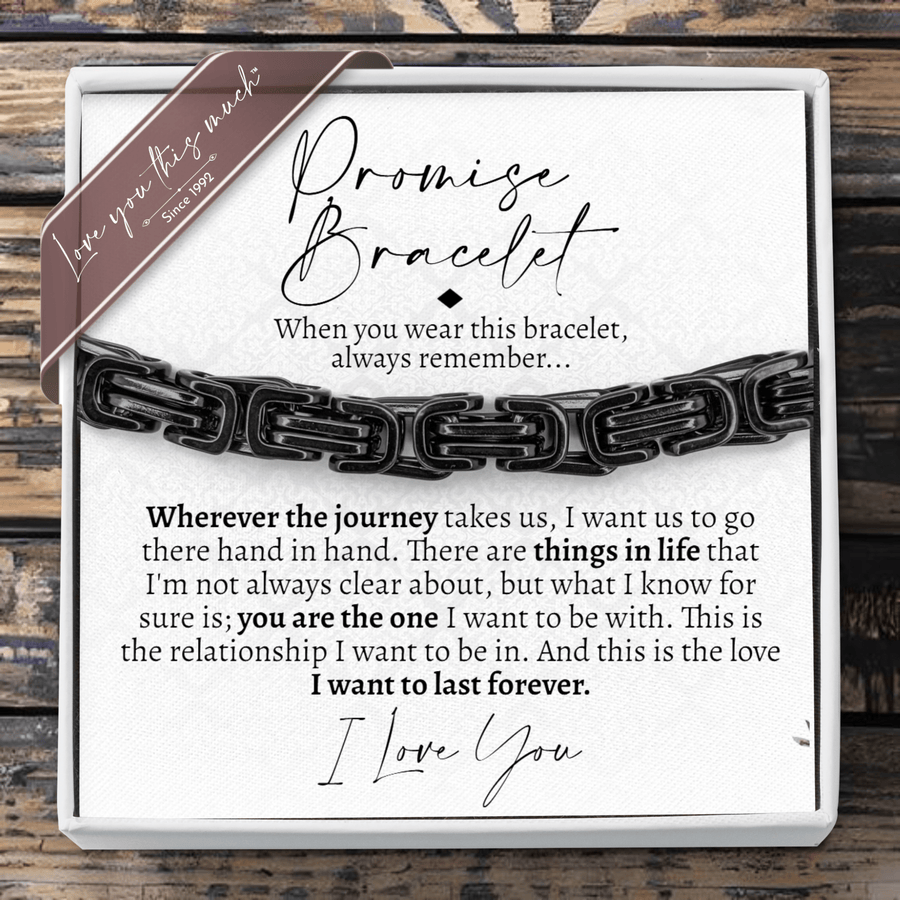 (Almost Sold Out) Classic Promise Bracelet - 5mm Surgical Steel - Love You This Much