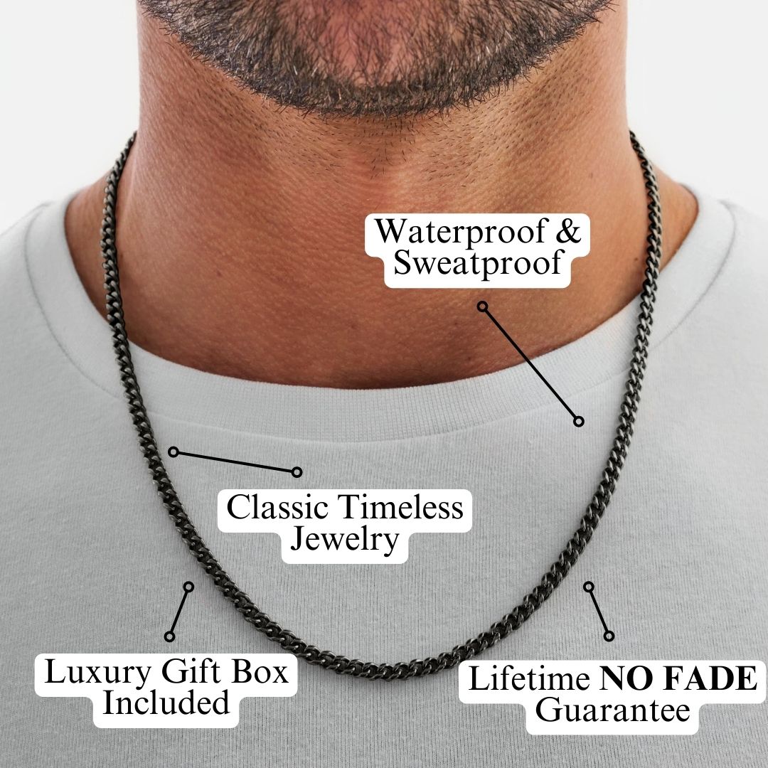 (Almost Sold Out) Husband Classic 7mm Cuban Necklace - Love You This Much