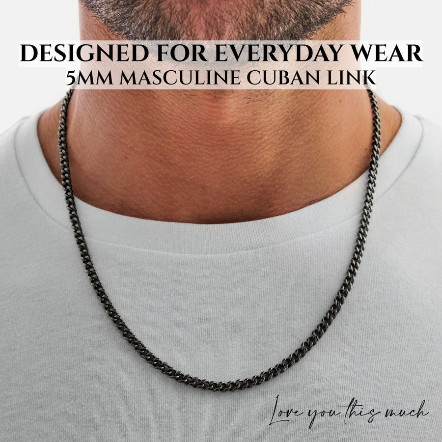 (Almost Sold Out) Promise Necklace - Classic 5mm Cuban - Love You This Much