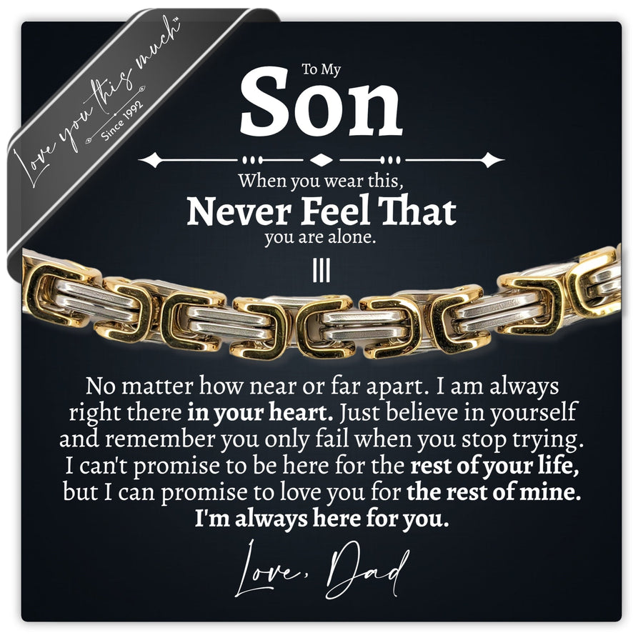 (Almost Sold Out) To My Son - Love Dad V2 - Bracelet - Love You This Much