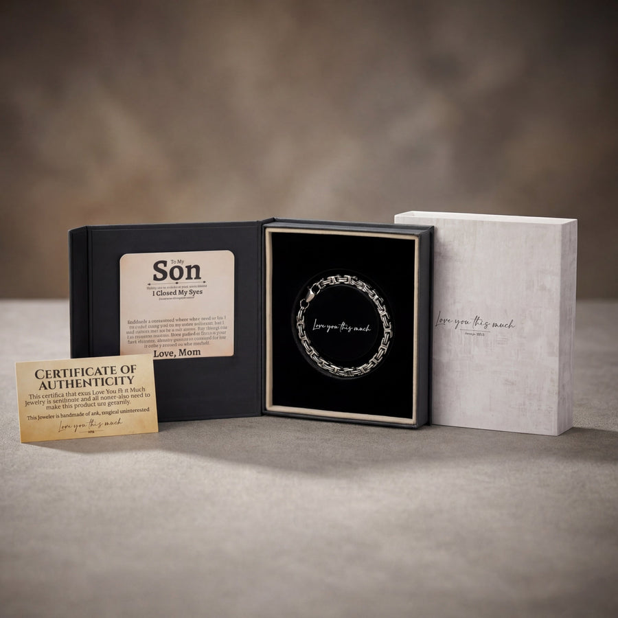 (Almost Sold Out) To My Son - Love Mom - Bracelet - Love You This Much