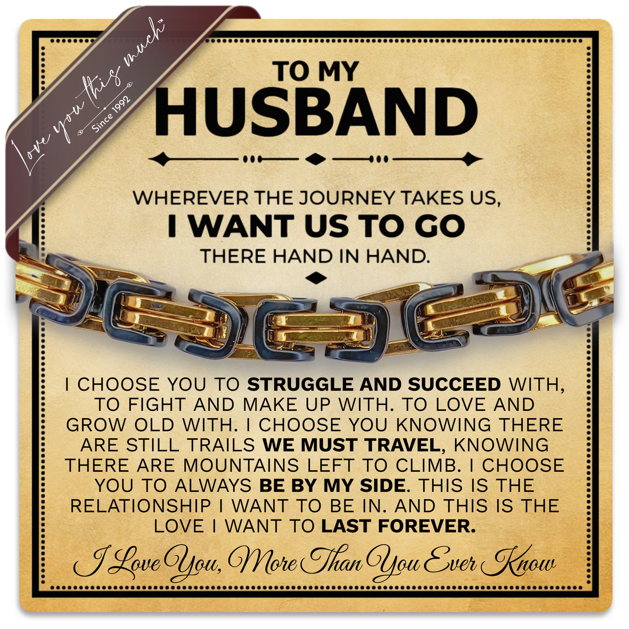 Husband 5mm Steel Bracelet