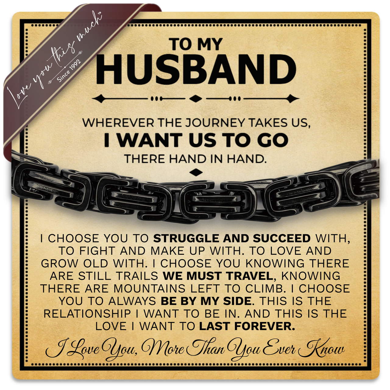 Husband 5mm Steel Bracelet